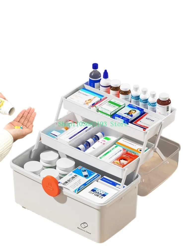 

Household Large Capacity Children's Medicine Multi-Layer Medical Treatment Storage Box First-Aid Kit Small Medicine Box