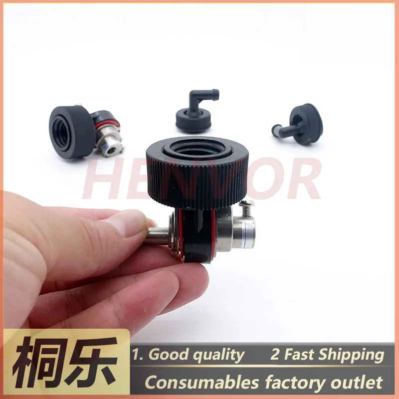 1PCS For Chemical Supply Pump Parts Eccentric Shaft Elbow Stainless Roller Shaft Black Pump Piston