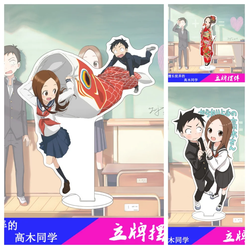 Japan Anime Teasing Master Takagi-san Acrylic Stand Model Cosplay Characters Ornament  Accessories Goods Collection Gifts