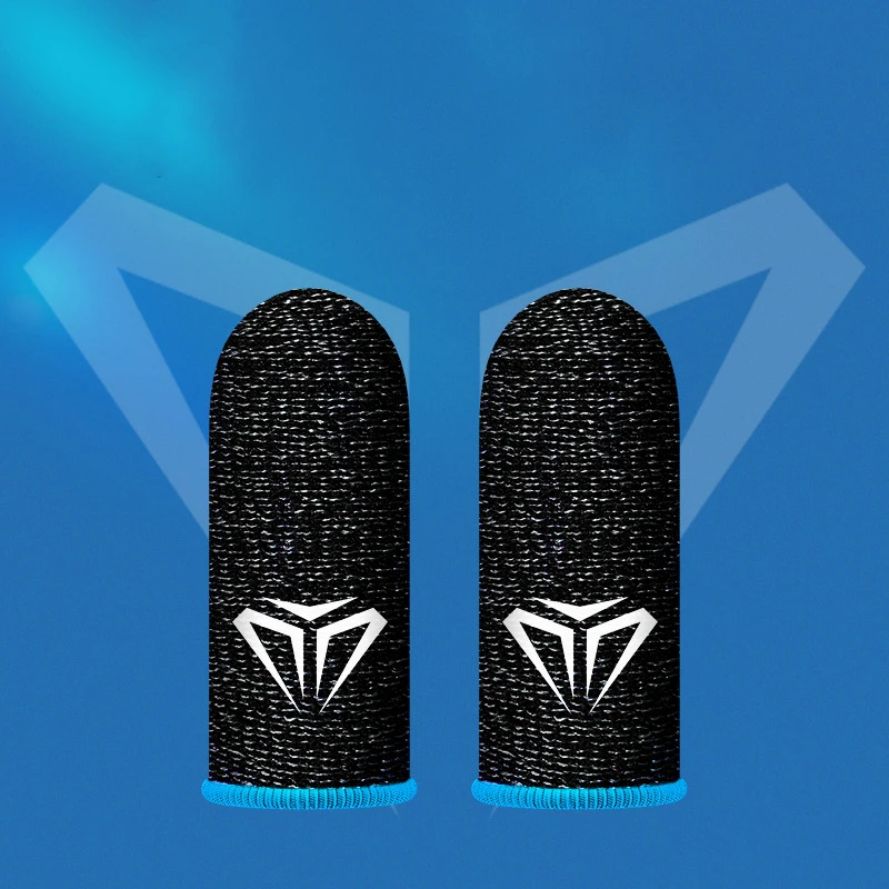 

2 Pcs Mobile Game Fingertip Gloves Sweatproof Anti-slip Touch Screen Finger Sleeve Breathable Gaming Fingertip Cover N E W