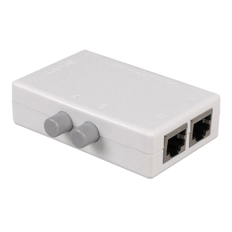 2 Port RJ45 Networks Switches Selector 2 In 1 Out Internal External Switches