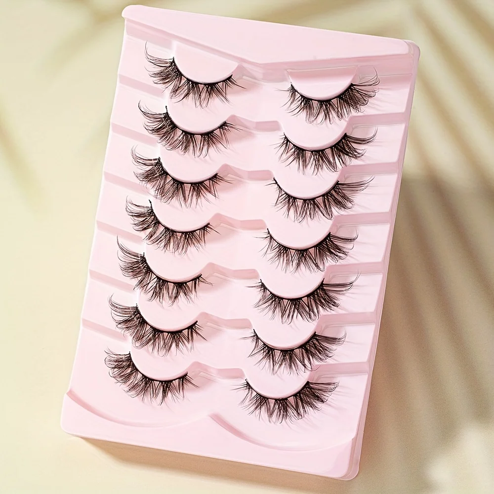 SEXYSHEEP 7 paia ciglia finte stile trucco estensione ciglia naturali trucco cosplay ciglia manga ciglia finte