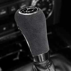 Alcantara Car Gear Stick Shift Knob Cover For Mercedes Benz W204 W211 W212 W169 CLS GLK A C E G Class  Interior Accessories