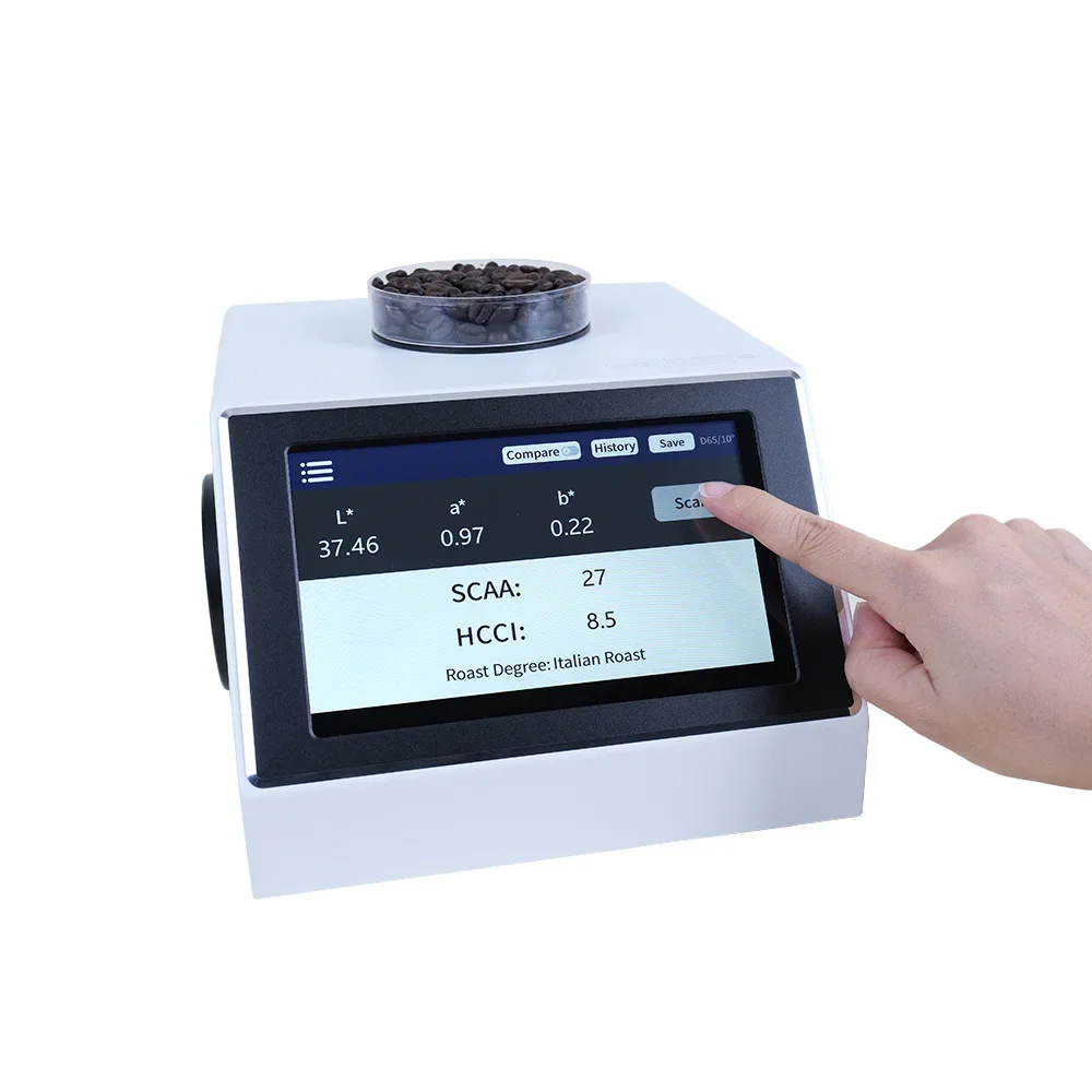 

High Precision Coffee Beans Roast Level Analyzer HCCI SCAA Agtron Index Colorimeter