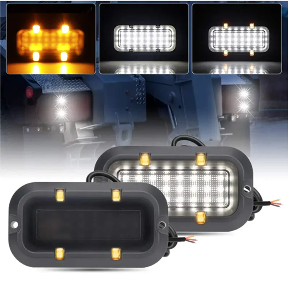 

12-24V Car Strobe Side Marker Light Trailer Trucks LED Flash Side Clearance Warning Light Van RV Caravan Indicator Taillight
