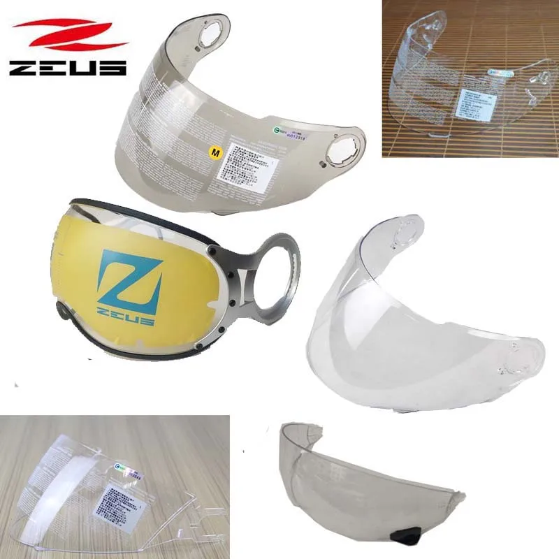 ZEUS 218C  202FB  381C 811 813 2000A 108ME Motorcycle Helmet len visor,cap peak light tea transparent visors