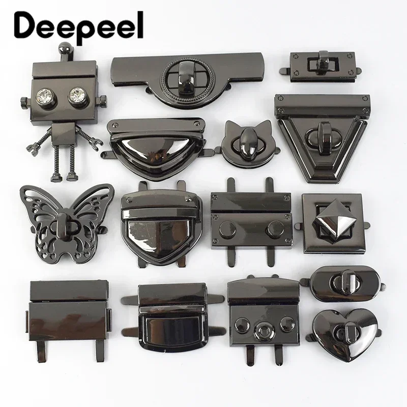 

2/4Pcs Metal Bags Locks Buckles Twist Turn Lock Bag Closure Clasps for Handbag Purse Replacement Clasp DIY Hardware Accessories