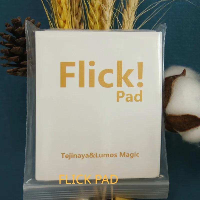 Flick Pad by Tejinaya & Lumos Magician Memo Pad Close Up Street Illusions Magic Tricks Porps Comedy Gimmick Mentalism