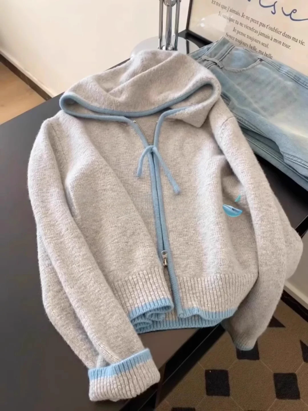 

Женская вязаная толстовка на молнии, открытый кардиган, мягкий уютный осенне-зимний новый цветной блузковый повседневный свитер высокого качества, топ