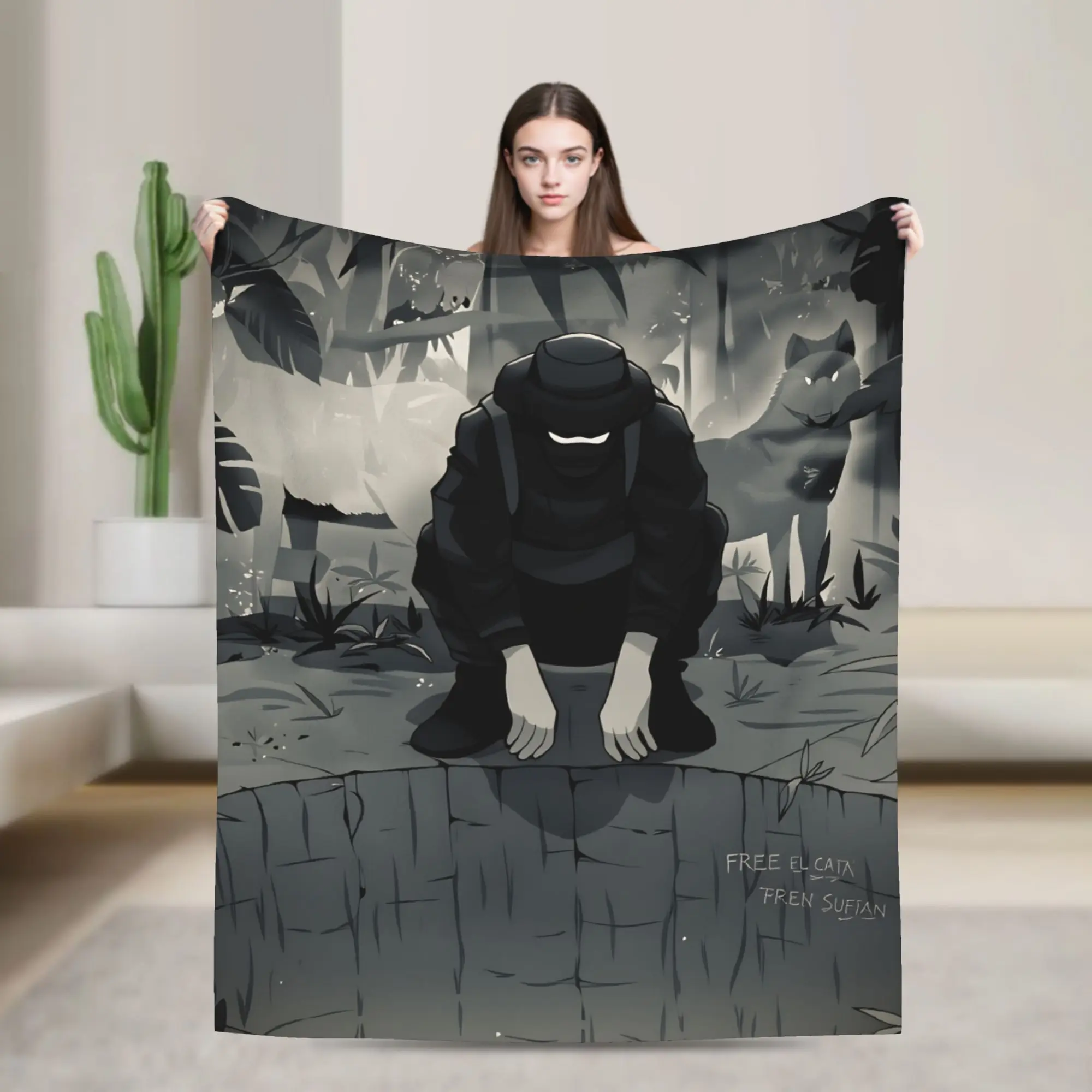 B-bENY Rapper JR  Blanket Quality Super Warm  Throw Blanket Spring Decorative Couch Chair Sofa Bed Pattern Bedspread