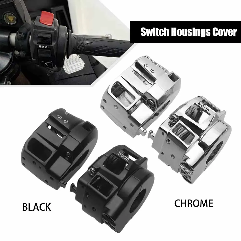 Motorcycle Black Accessories Handlebar Control Switch Housings Cover Kit Aluminum For Suzuki GSX 1300R Hayabusa 2008-2012 1Pair