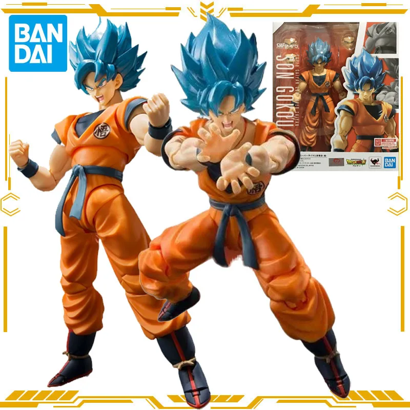 

Bandai Original S.H.Figuarts Dragon Ball Super Anime Figure Son Gokou Action Figure Toys for Boys Girls Gift Collectible Model