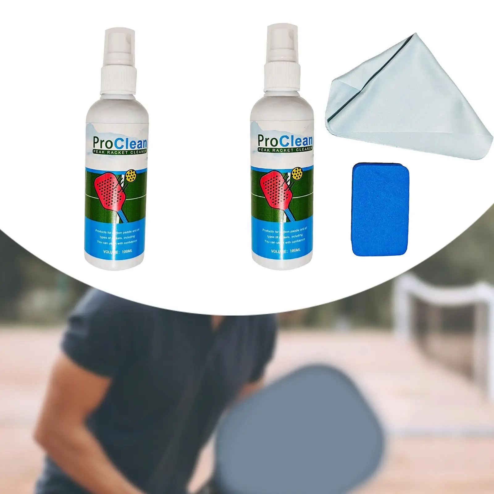 Pickleball Paddle Surface Cleaner Portable Pickleball Paddle Cleaner Spray