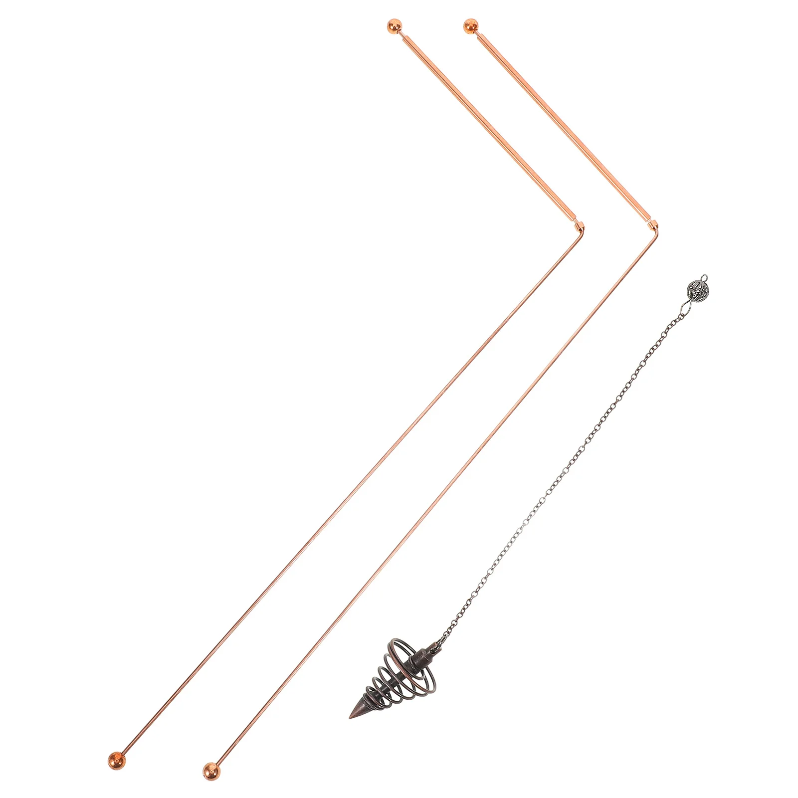 

1Set Brass Dowsing Rods Pendulum Pendant Sturdy Reliable Lightweight Ghost Hunting Equipment Brass Dowsing Rods