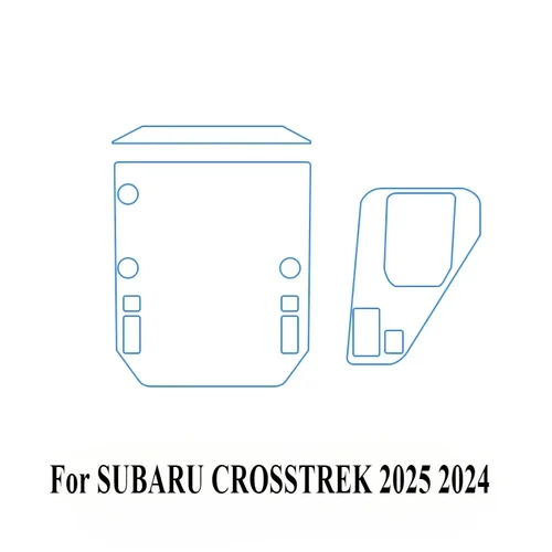 Película protectora para SUBARU CROSSTREK 2025 2024, accesorios interiores, Panel de engranaje transparente de TPU, consola central de navegación GPS PPF
