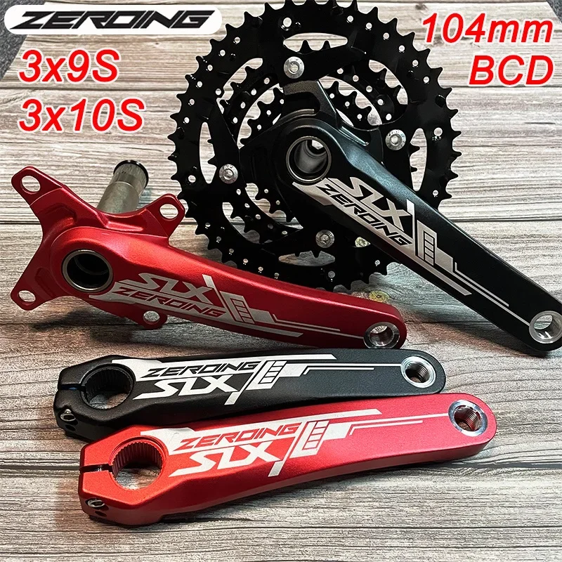 

Bike Crankset 104/64BCD 9S 10S Mountain Bicycle Crankset 170mm Crank Triple Chainring for Shimano SLX XT MTB Cycling Crank Set