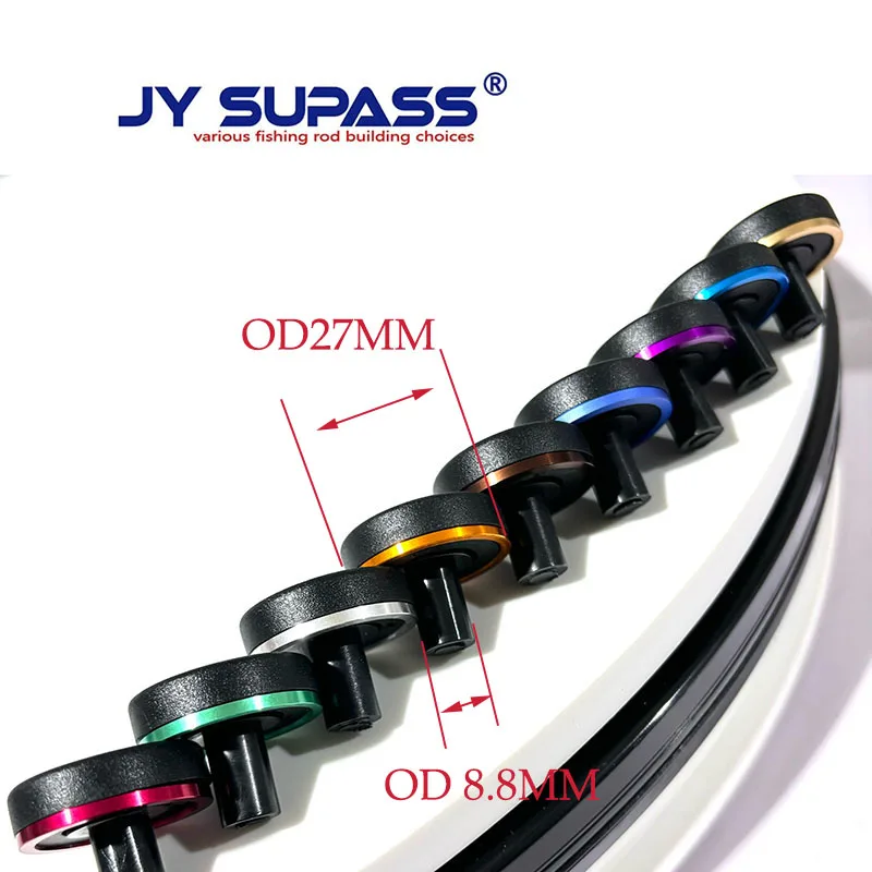 JY SUPASS 2pcs wind check and fishing rod rubber butt cap with trim ring Butt cap