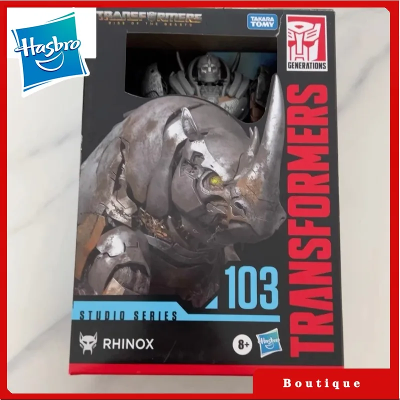 Em estoque hasbro transformadores brinquedo estúdio série SS-103 viagem classe rinocerontex modelo brinquedos robôs figuras de ação presentes hobbies