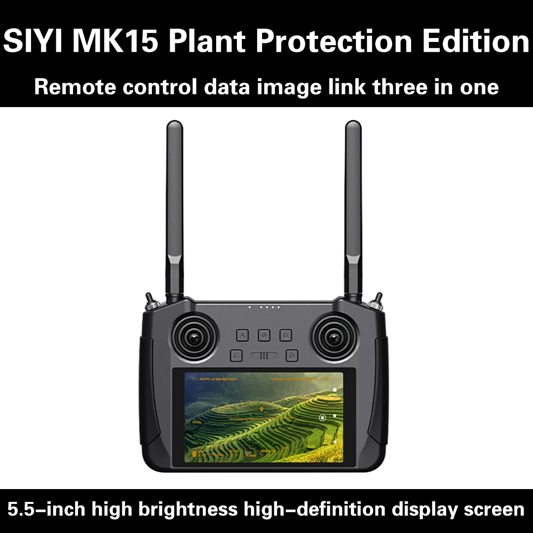 SIYI MK15 Plantation Edition 15KM MINI HD Bright Screen Remote Control Plantation Drone Vehicle & Boat