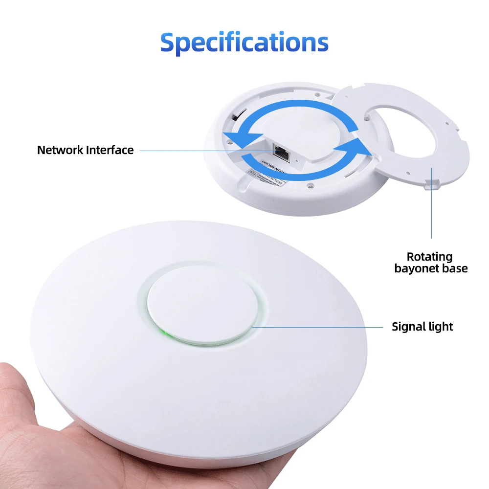PIX-LINK CWR01 EU 300Mbps WiFi Wireless AP Wall Mounted Wifi Access Point Wireless 2.4G Indoor Ceiling AP Mode Long Range