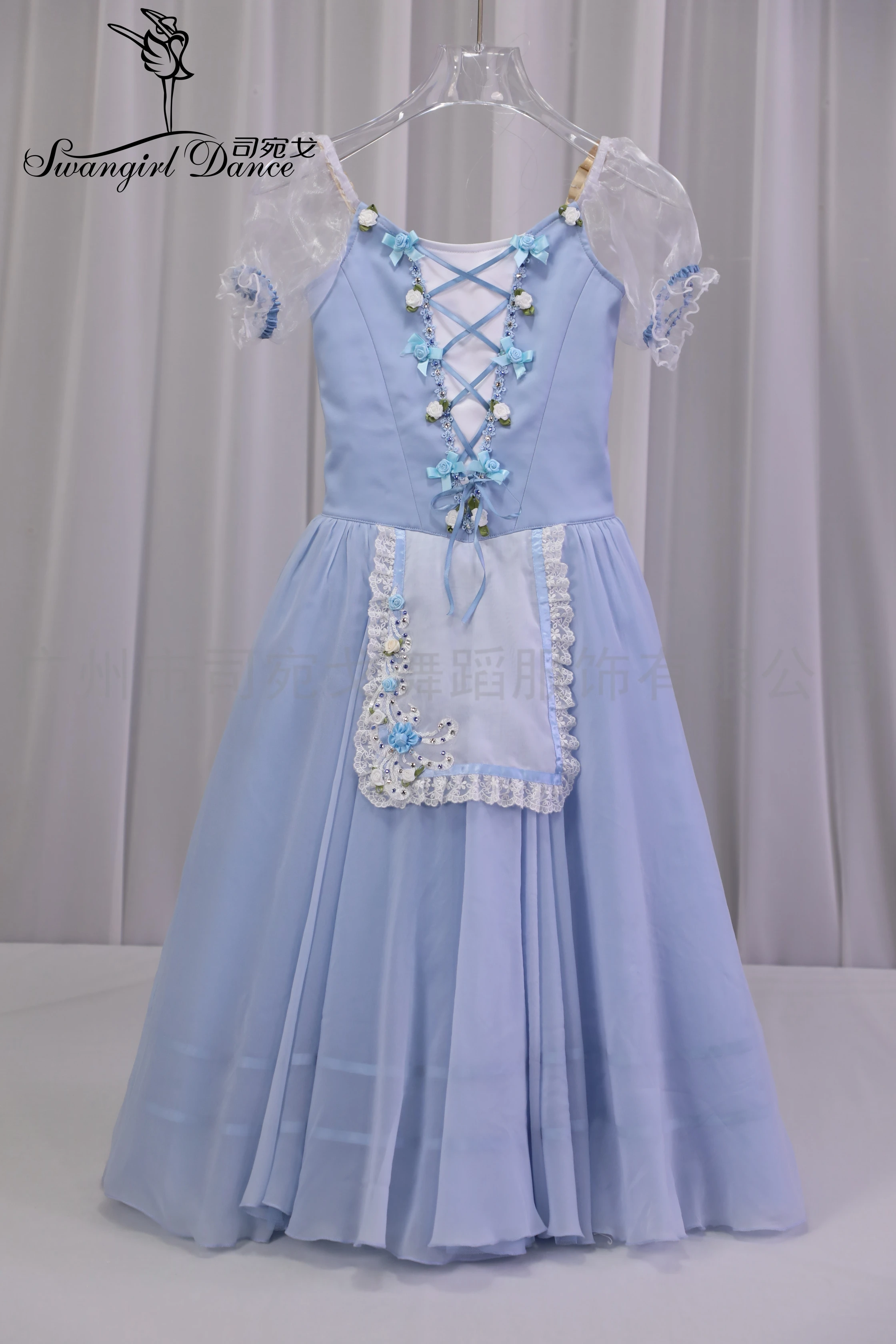 Vestido Largo de Ballet Coppelia para Niñas, Tutú Romántico, Disfraces para Actuaciones, Falda de Ballet para Niñas y Adultas, Disfraz de Danza WG25145