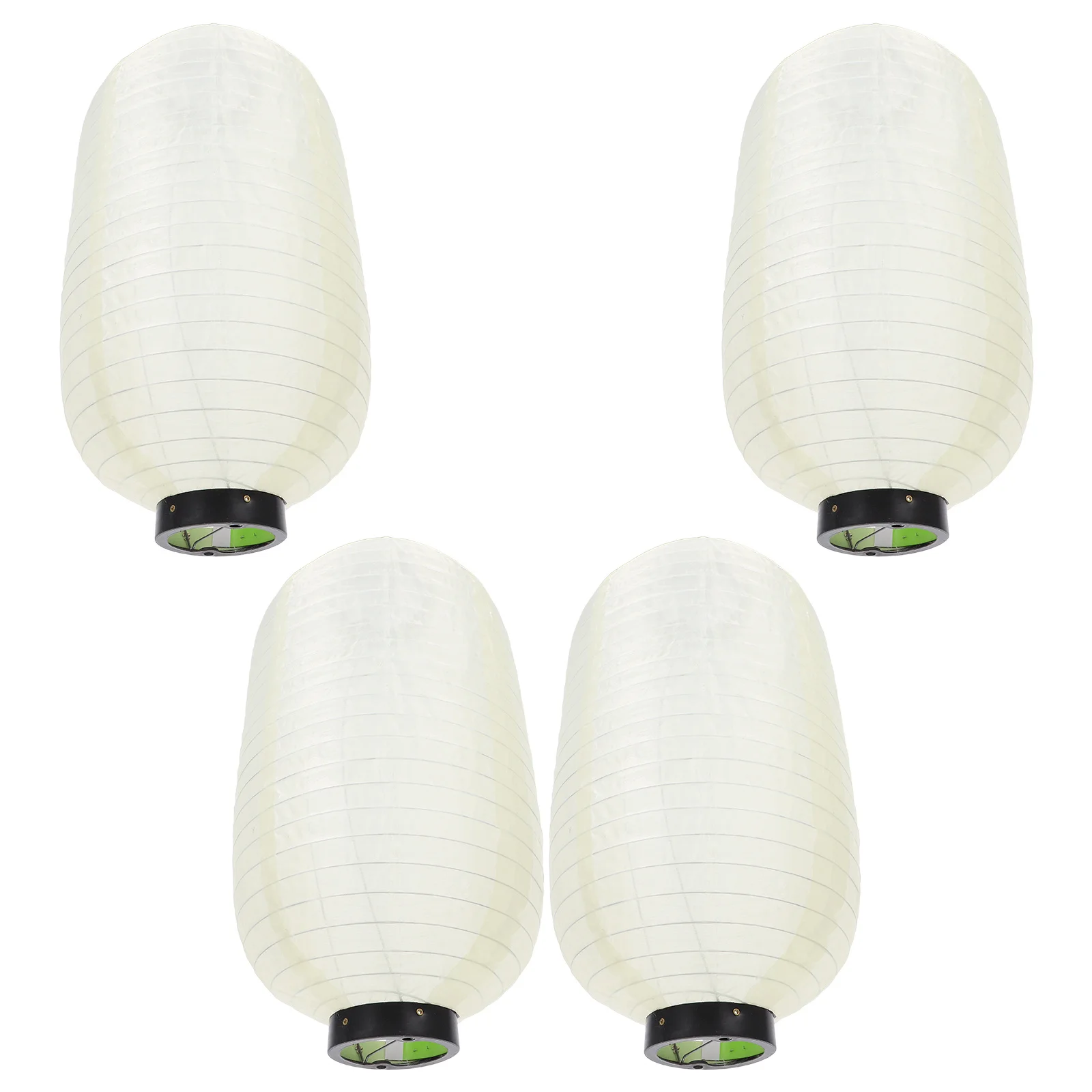 

4Pcs Foldable Japanese Silk Lanterns Waterproof Hanging Decoration for Outdoor Indoor Festival Wedding Party Sushi Ramen Bar
