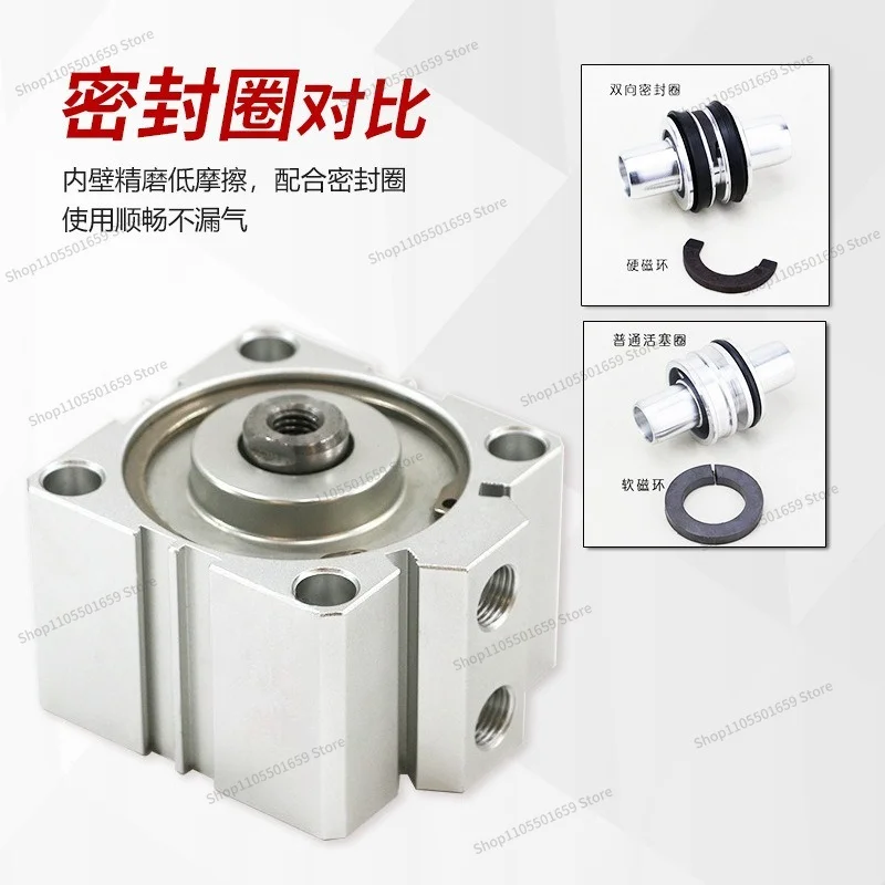 For SDA Thin Cylinder Pneumatic Components, Small Cylinder Thin Cylinder, Small Pneumatic Cylinder