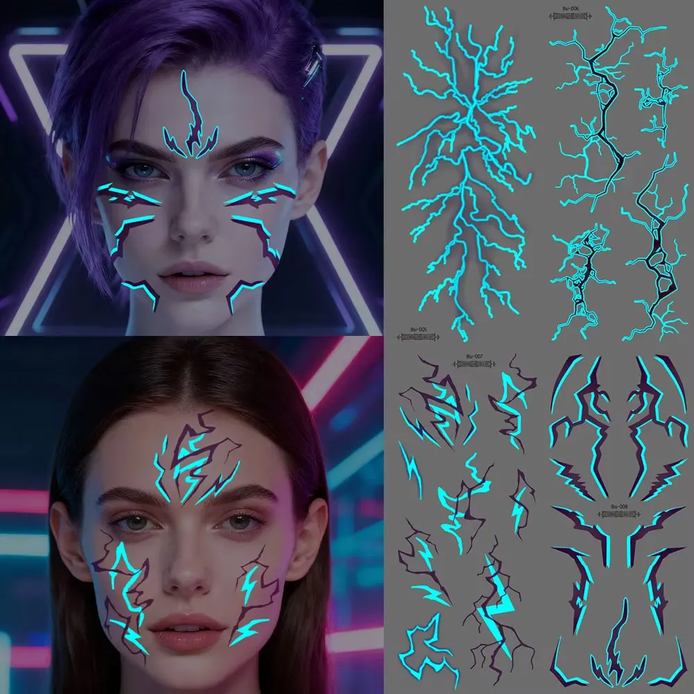 4-pezzi-di-adesivi-temporanei-per-tatuaggi-finti-kpop-gothic-blu-luminosi-che-si-illuminano-al-buio-impermeabili-stile-cyberpunk-per-viso-braccio-corpo-per-donne-e-uomini