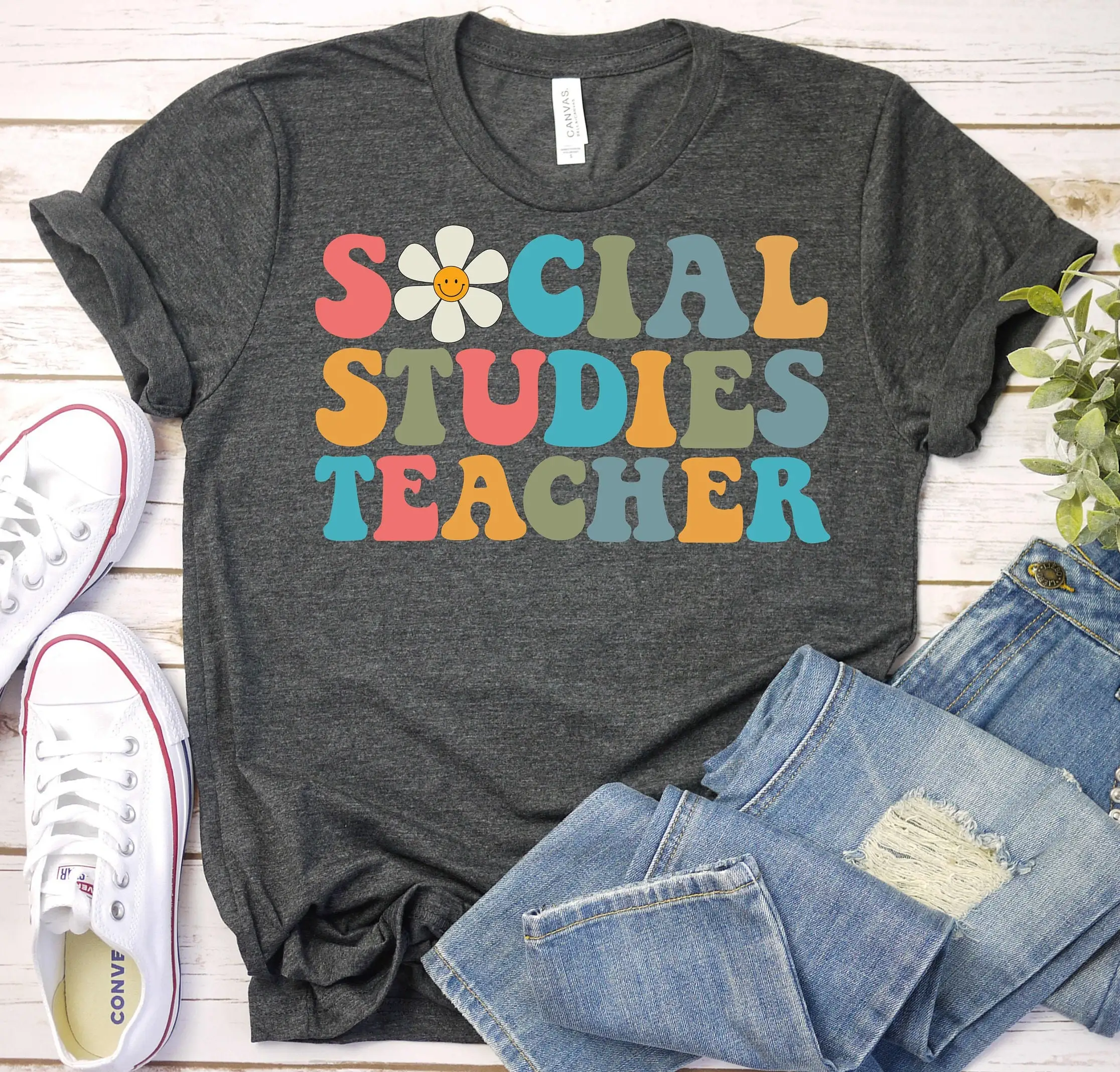 History Teacher T Shirt Back To School Historian Retro Social Studies Lover