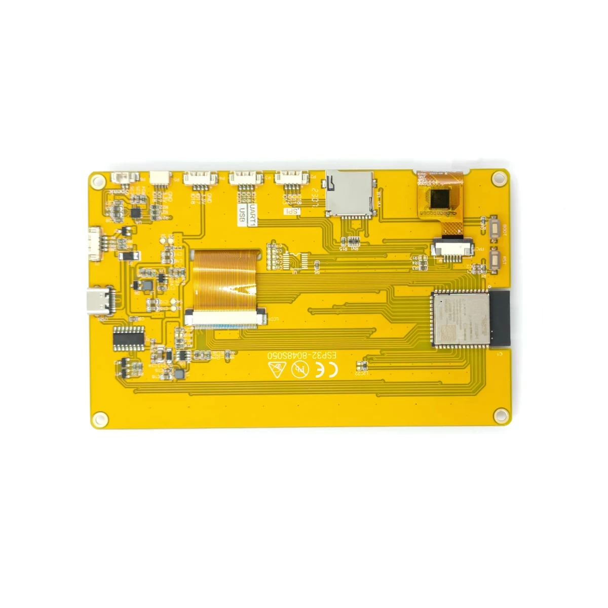 Tela de exibição inteligente para Arduino, ESP32-S3, RGB, LCD, TFT, Módulo HMI, 8M, PSRAM, 16M, Flash, LVGL, WiFi, Bluetooth, IPS, 800x480, 5 em