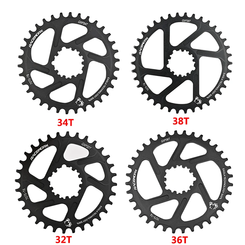 RACEWORK MTB Chainring 3/6mm Offset 32/34/36/38T Mountain Bike Wide Narrow Teeth Chainwheel Bicycle Crankset For SRAM GXP