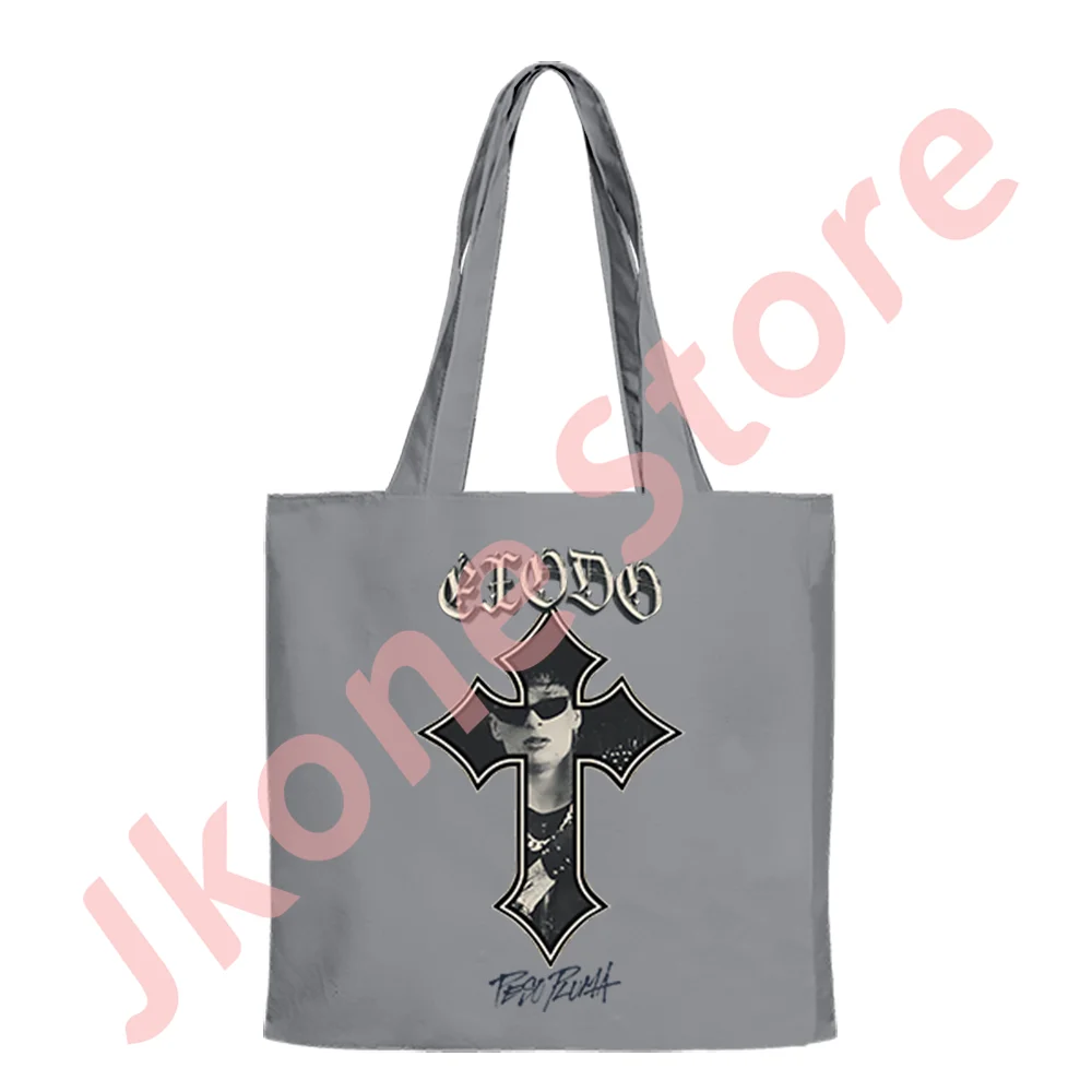 Peso Pluma Exodo Cross Merch Canvas Bag 2024 Tour Tote Unisex Fashion Casual HipHop Style Shoulder Bags