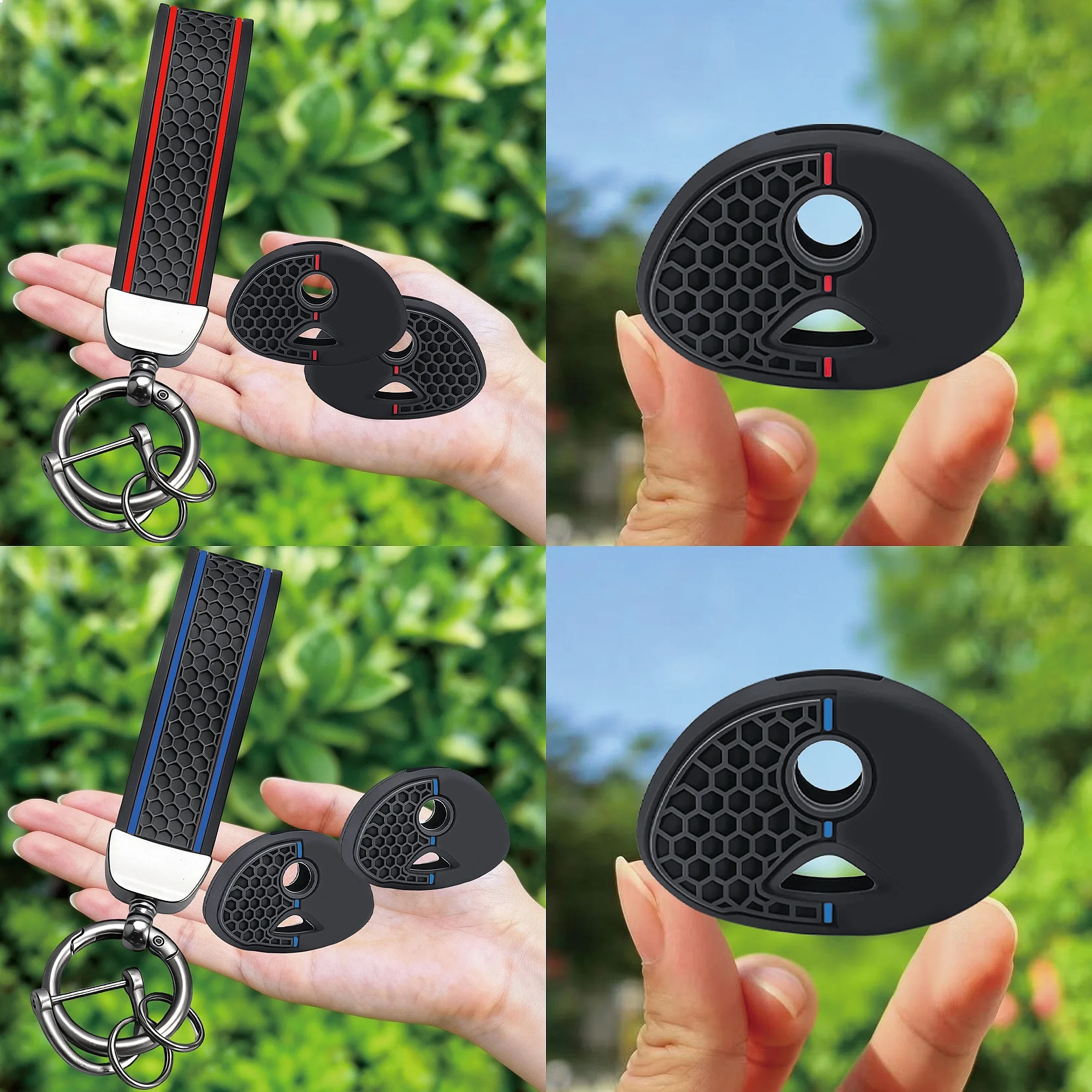 Motorcycle Silicone Key Cover Case Shell Fit For BMW F650GS F800GS S1000RR R1200RT Car Key Fob Cover Remote Key Shell