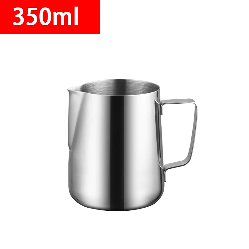 Milchaufschäumkrug aus Edelstahl, 350/600/1000 ml, Becherkrug, Barista, Kaffee, Latte, Cappuccino, Espresso, Milchkännchen, KFLHB01