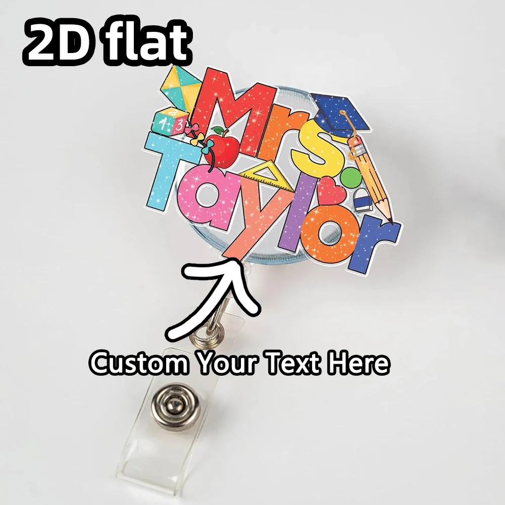 2026 Personalized Teacher Badge Hanger | Teacher's Day Gift | Back-to-School Gift | Student Appreciation Gift