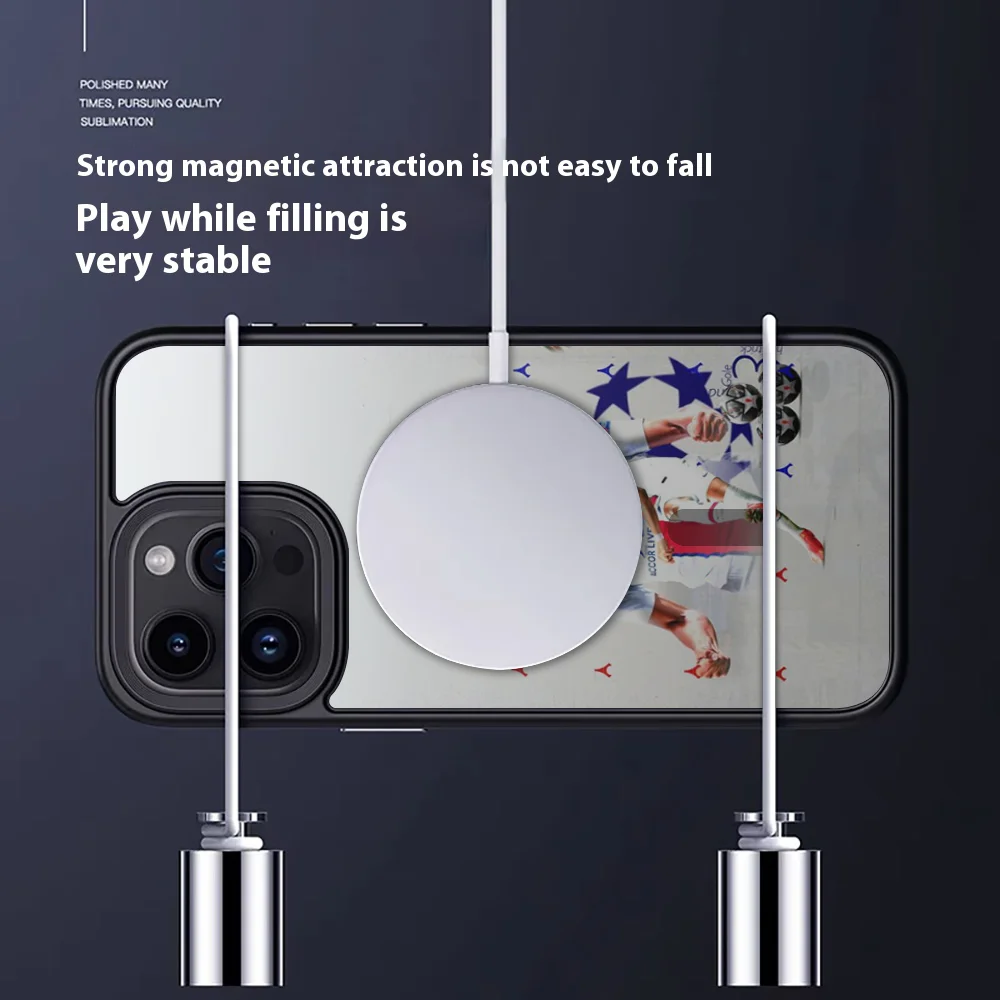 M-Mbappé Soccer star Phone Case For IPhone 15 14 13 Pro Max 11 12 Mini Alex Mirror For Magsafe Wireless Charging Cover