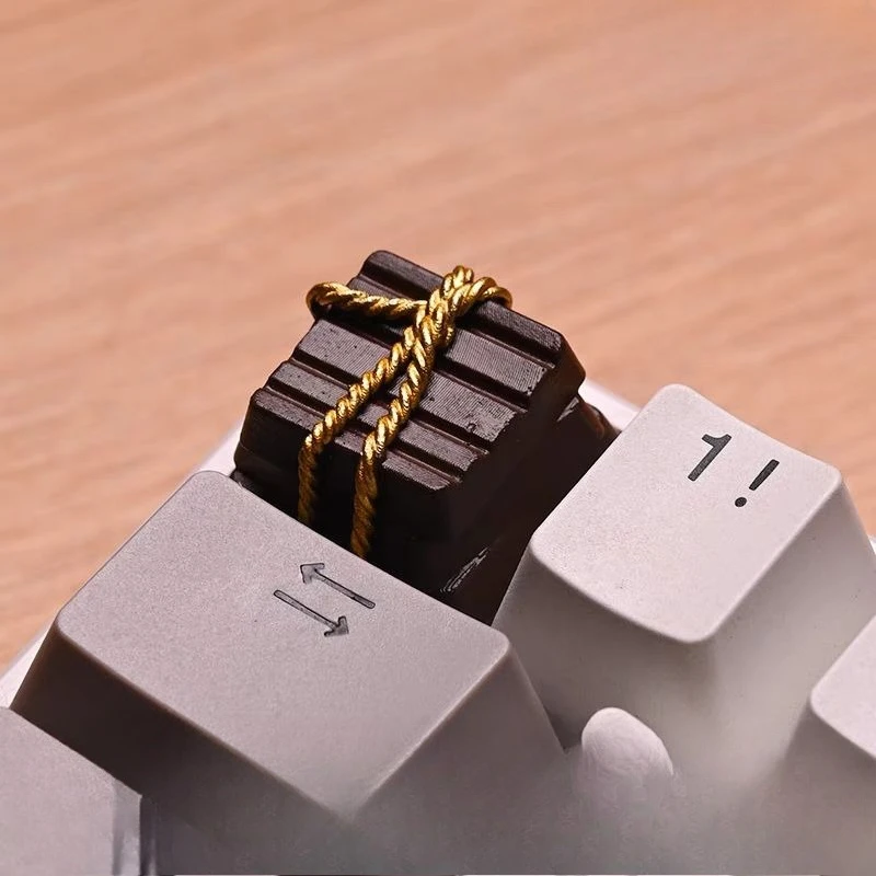 Cream Chocolate Personalized Keycaps R4 1U Standard Universal For Mechanical Keyboard