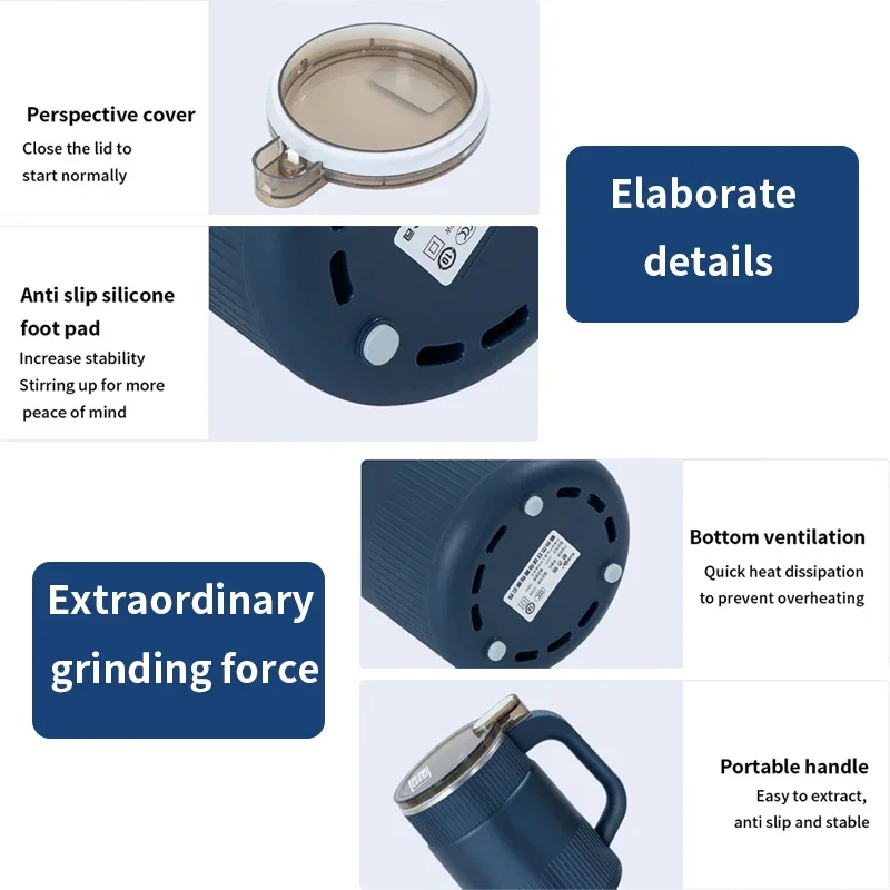 220V Electric Grinding Machine Food Processors Spice Grain Mill Baby Food Coffee Bean Mixer Grinder Blender for Home and Kitchen