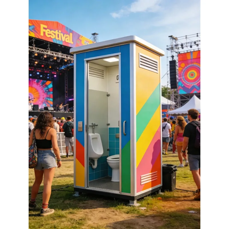 Wholesale Source Factory Outdoor Portable Restroom For Public Gathering Site With Smart Hand Wash Sink Highly Clean Restroom