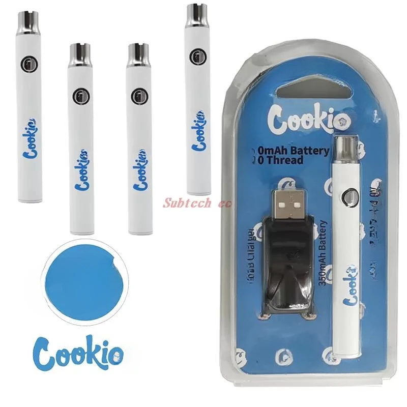 Cookie Preheating Vape Battery 350mAh USB Charger Blister Pack Kits Vaporizer Pen Variable Voltage Batteries for 510 Cartridges