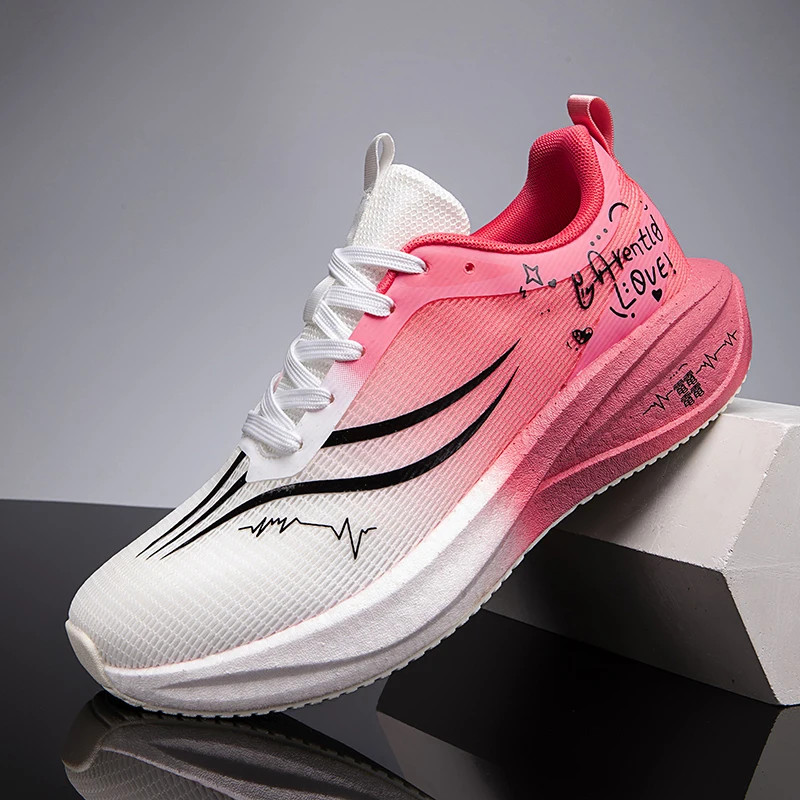 أحذية الجري الرجالية لوحة الكربون ماراثون التخصص الرياضية تنفس خفيفة الوزن المرأة مريحة عدم الانزلاق الترفيه أحذية رياضية