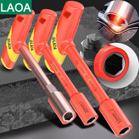 LAOA 1 Pc VERDE T-shape Socket Wrench CR-V 4-14mm Hex Key 58HRC Insulated Hexagon Screwdriver Socket Spannner
