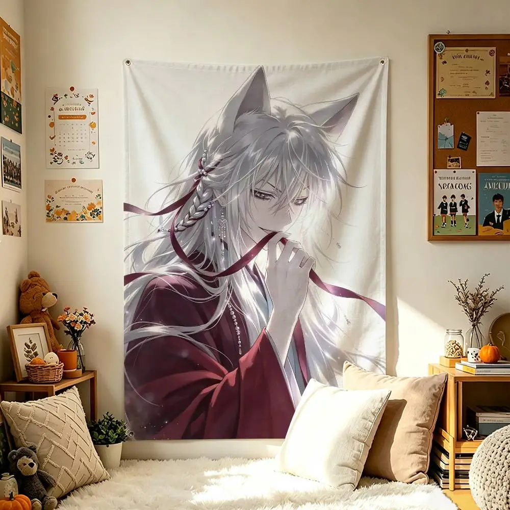 T-Tomoe K-Kamisama Kiss Home Decor Vertical Flags Indoor Outdoor Hanging Decor for Bedroom Living Room Wall Decoration