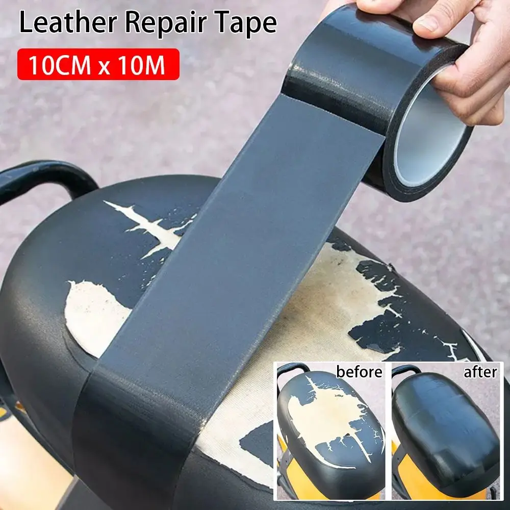 1Rolls Black Leather Repair Tape Self Adhesive PU First Aid Patch Waterproof Strong Sticky Leather Patch