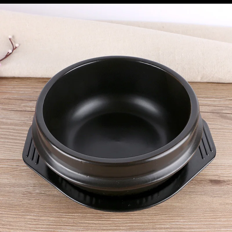 Dolsot bibimbap Porcelain Stone Pot High Temperature Resistance casserole, Korean Stone Pot Special  for Mixing Rice and Soup