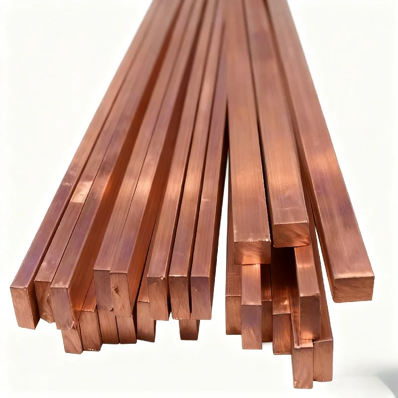 

T2 Красное медное сырье | 12x12x200 мм (0,5"x0,5"x7,9") | Отличная машина | Высокая точность