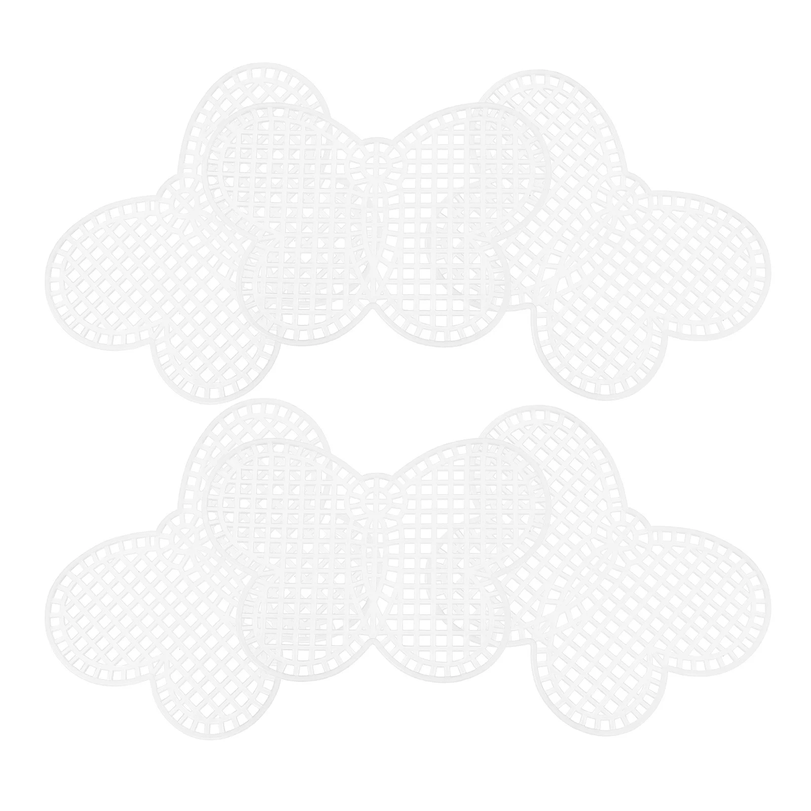 

6pcs Plastic Mesh Sheets For Bag Making Cross Stitch Canvas Diy Sewing Supplies Embroidery Grid Material Butterfly Shape Durable