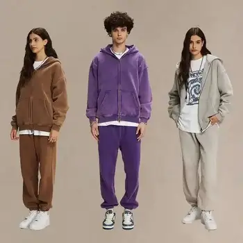 IEFB Men's Wear Wax Printing Vintage Male Hoodies Oversized Loose Zipper Water Washed Plush Sweatshirt Trendy New 9C9349 3 IEFB Men's Wear Wax Printing Vintage Male Hoodies Oversized Loose Zipper Water Washed Plush Sweatshirt Trendy New 9C9349 3