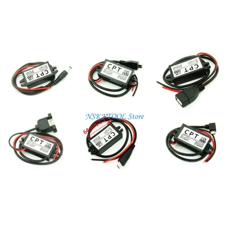 L8RC DC-DC 12V to 5V Car Power Convertesr Regulator Micro Step Down Power Supply Output Adapter for Car Truck