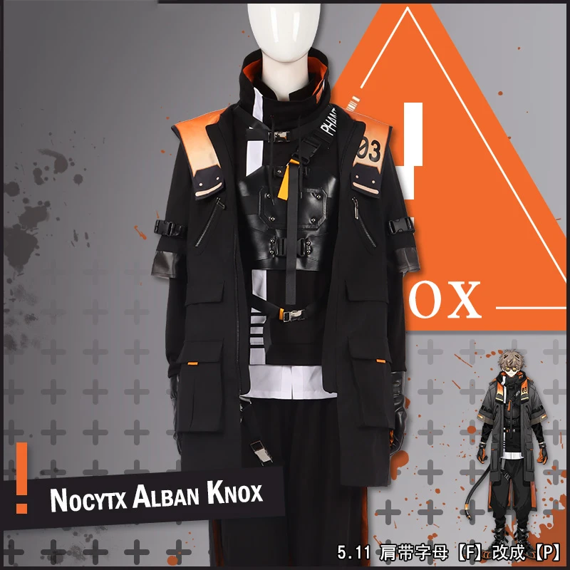 InYOYO Nocytx Alban Knox Cosplay Costume Vtuber NIJISANJI Casual Handsome Uniform Halloween Party Outfit Unisex Custom Made New